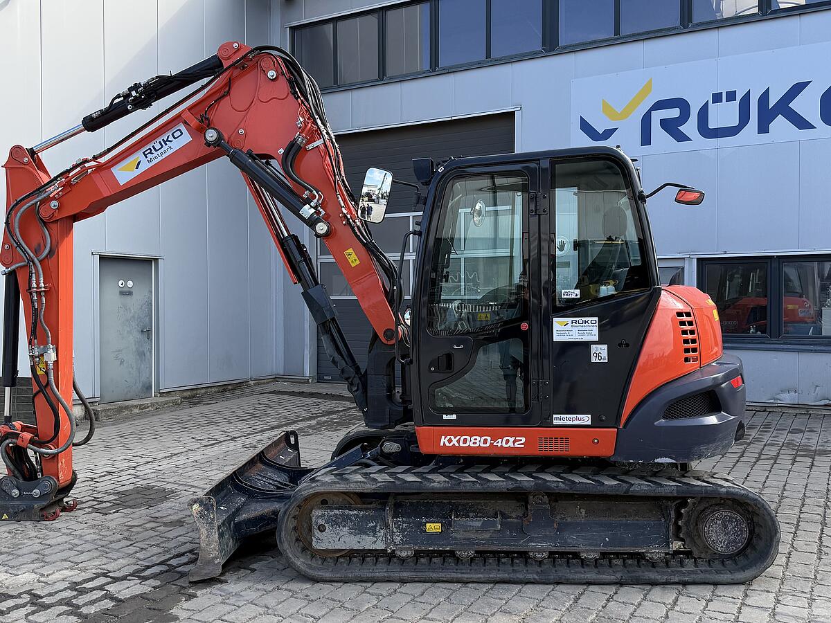 Kompaktbagger Kubota KX080 - 4alpha2 mit OQ60-5