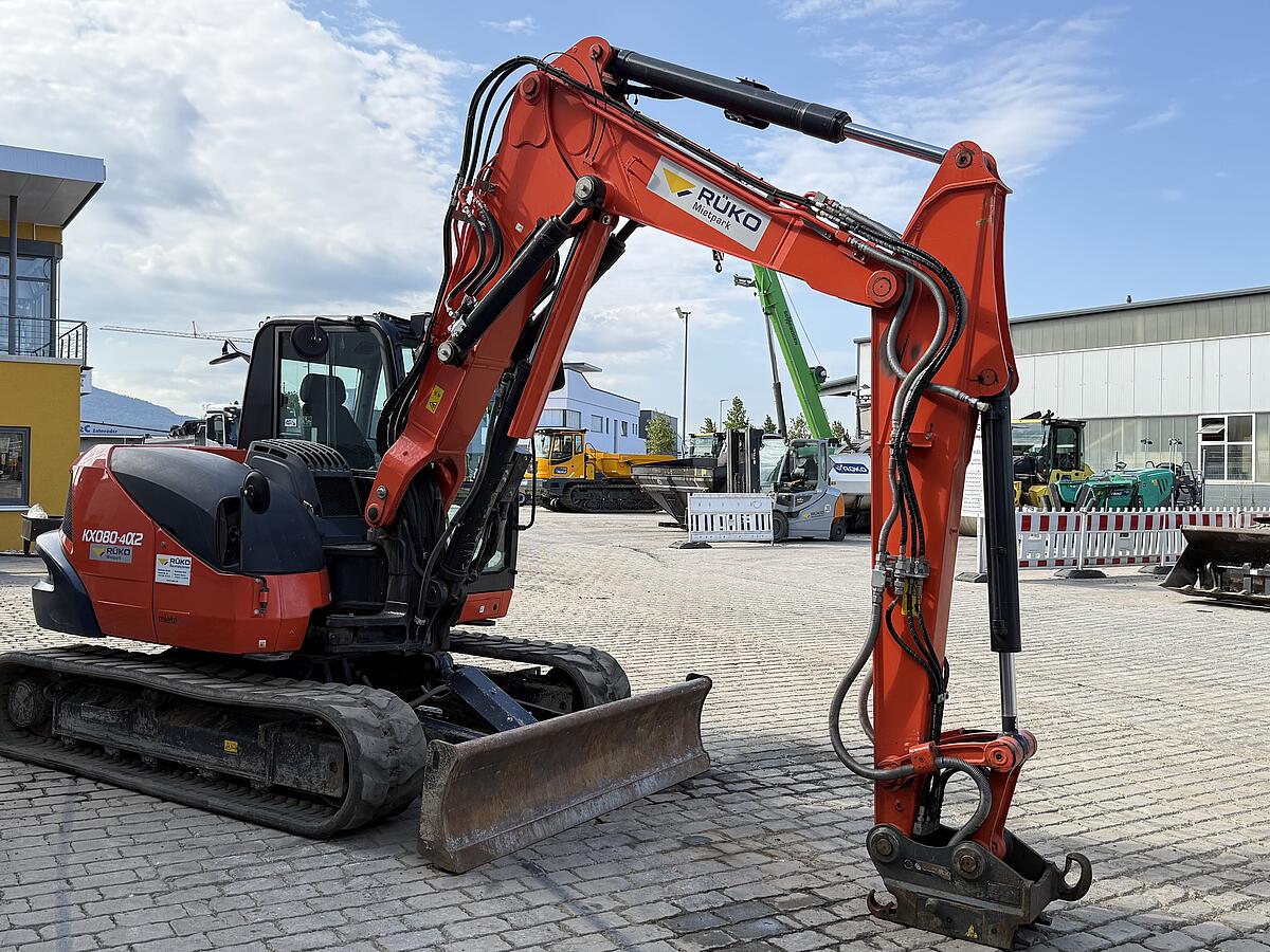 Kompaktbagger Kubota KX080 - 4alpha2 mit OQ60-5