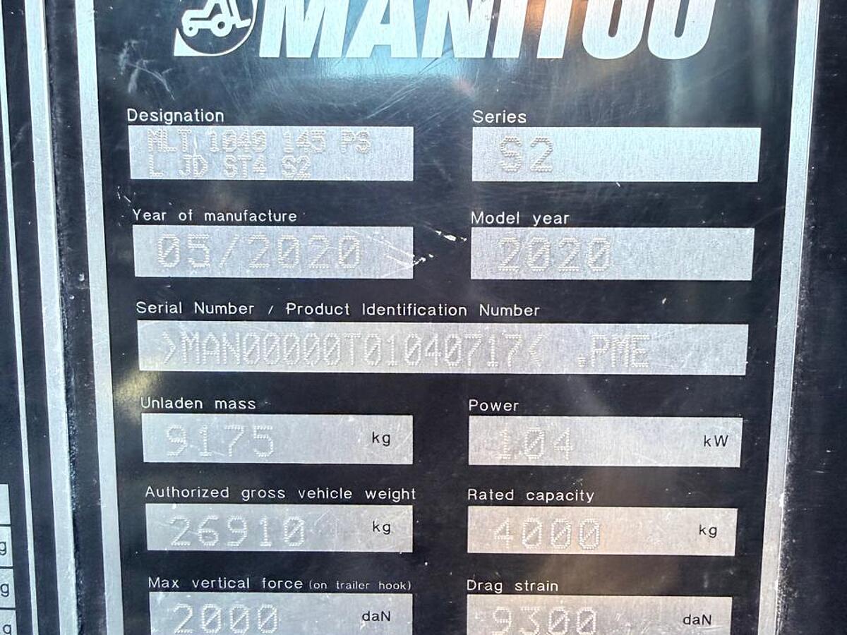 Teleskoplader Manitou Manitou MLT1040